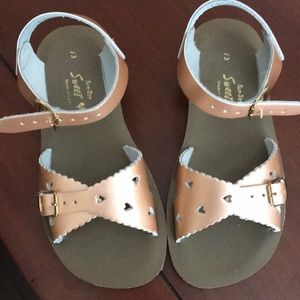 Rose gold Salt Water Sun-San Sandals - size 13